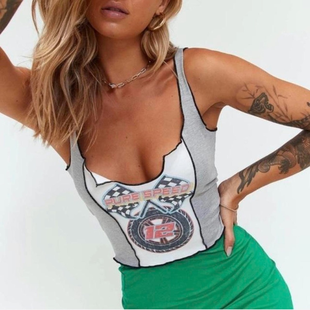 Graphic crop top